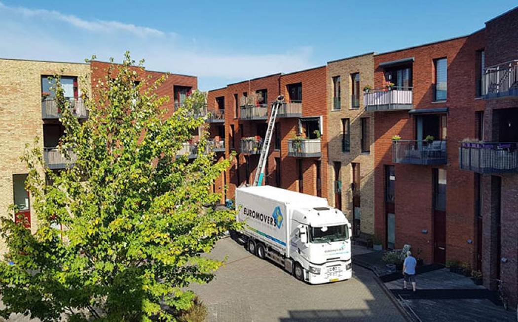 Verhuislift huren Nijmegen, Barneveld, Duiven en Kampen